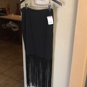 NWT Skirt with fringe bottom